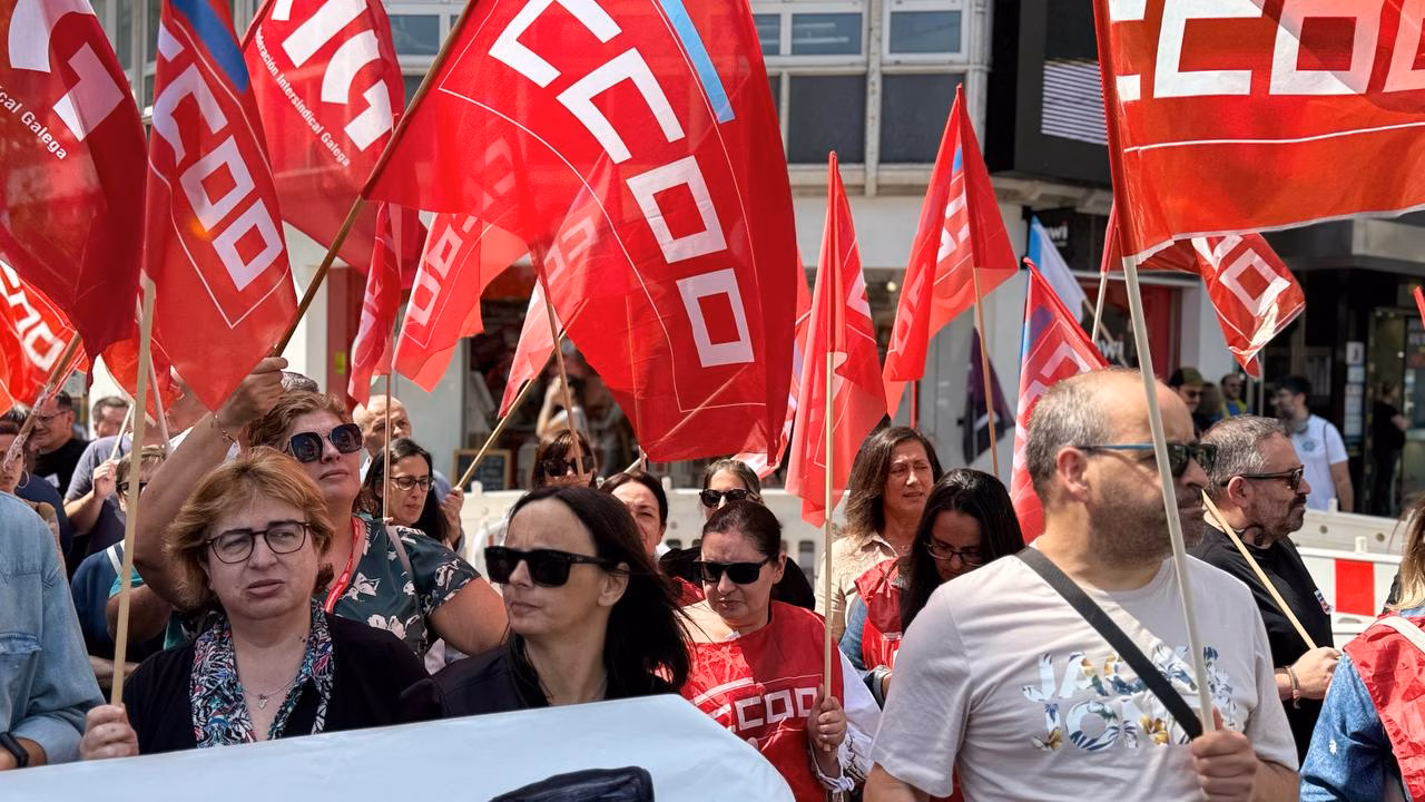mobilizacións contra o ERE en Teleperformance