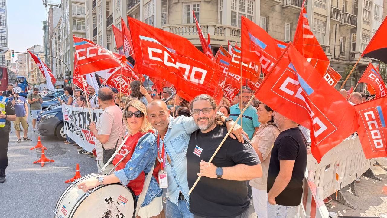 mobilizacións contra o ERE en Teleperformance