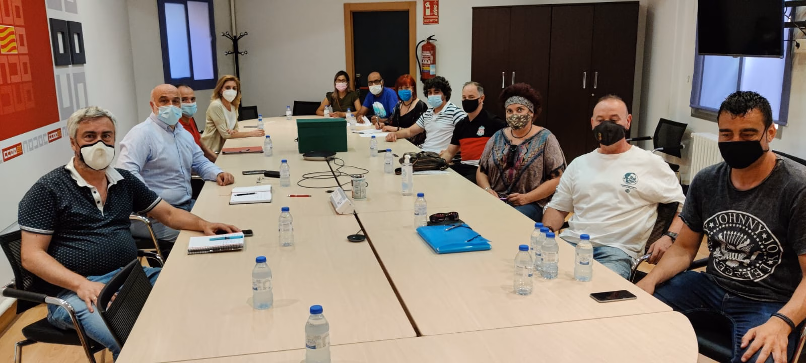 Firma convenio CCOO IDL almacén Sabeco