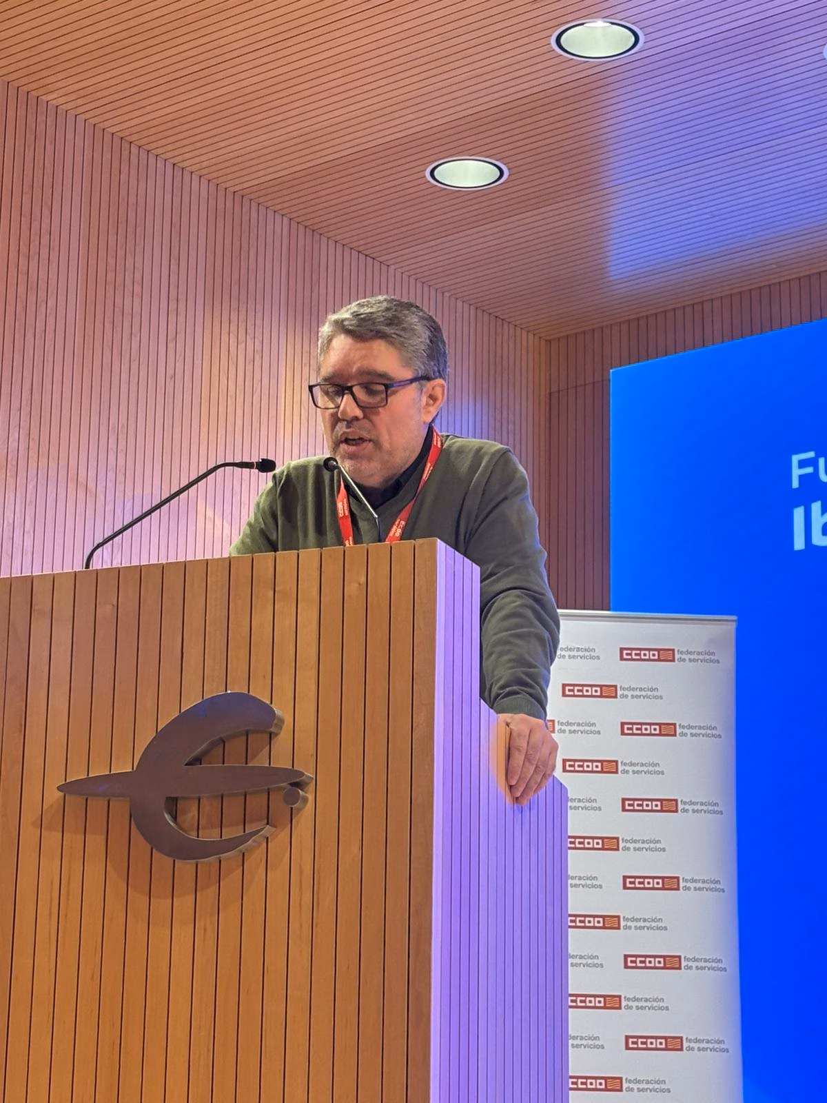 Gerardo Montori, secretario general de CCOO Servicios Aragón